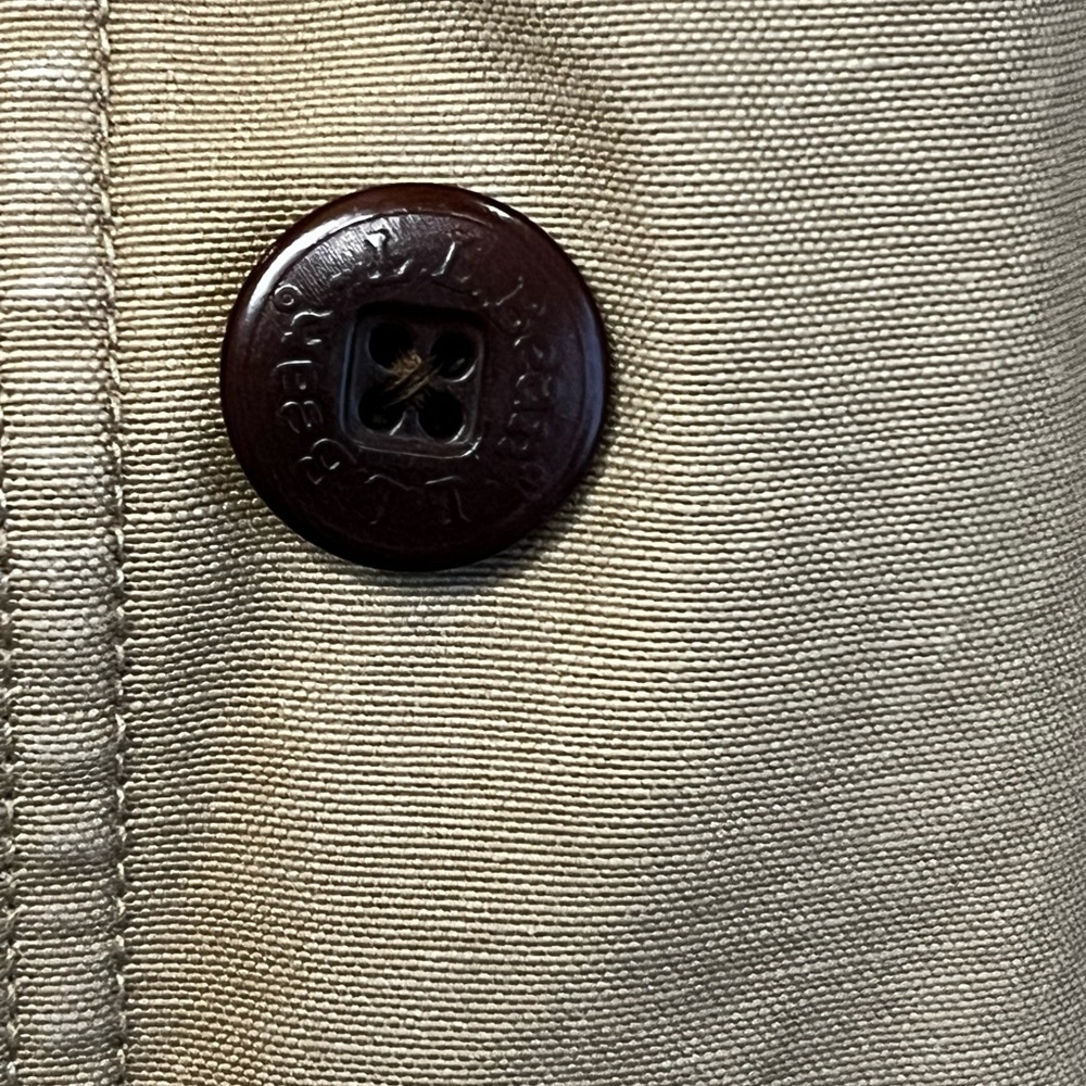 L.L. Bean Tan Field Barn Jacket Quilted with Brown Corduroy Trim Womens Size 3X - Picture 3 of 9